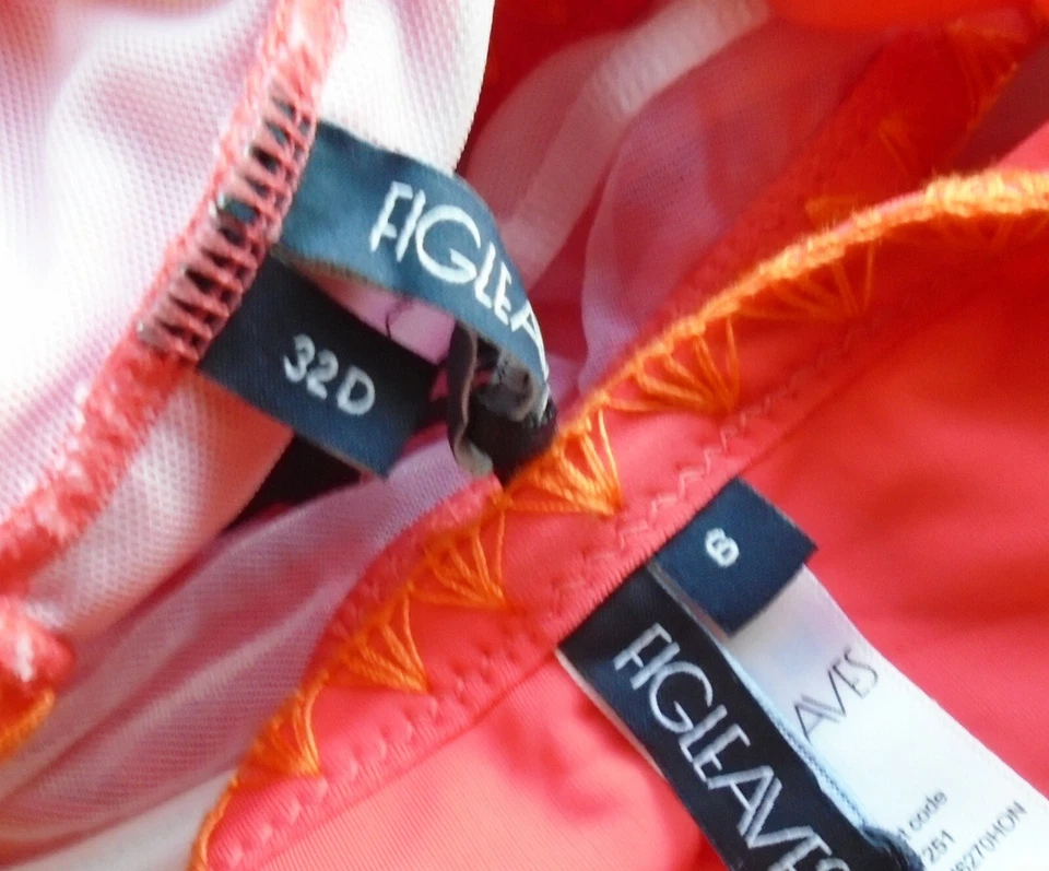 Figleaves Rene Bikini Set u/w halter 32D & side tie briefs size 6 New Tags BNWT - Image 3 of 3