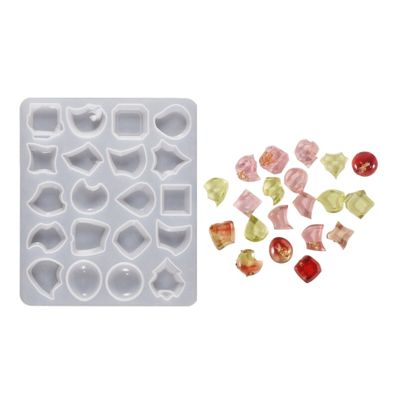 Comfortable Silicone Accessory Molds for Fashionable Resin Gemstones Pendant
