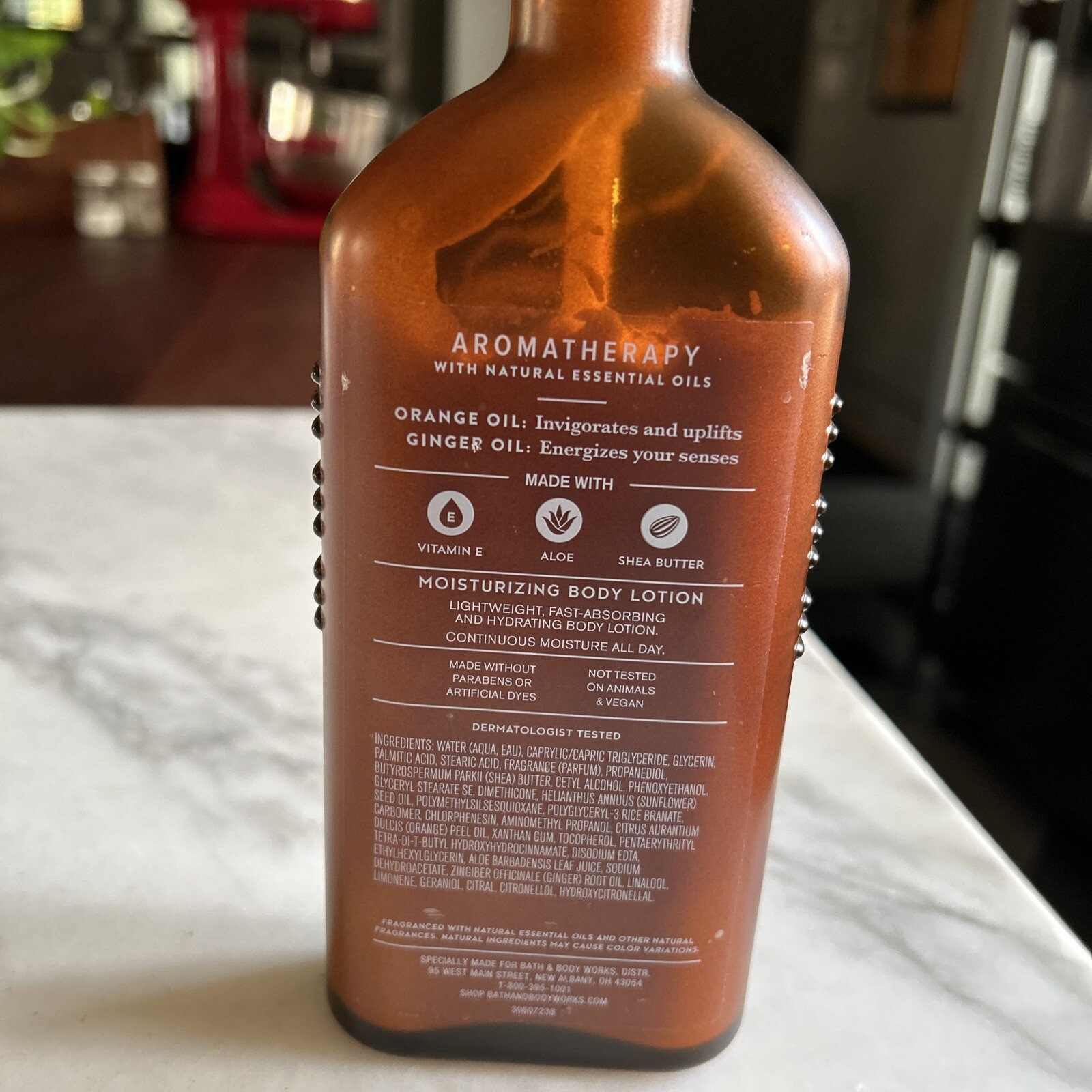 Aromatherapy Orange & Ginger Lotion