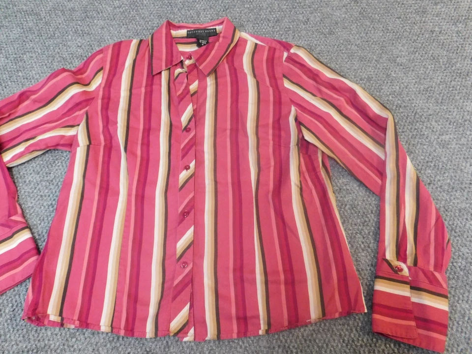 Blusa mujer Geoffrey Beene 12 roja con botones Foto 2 de 4