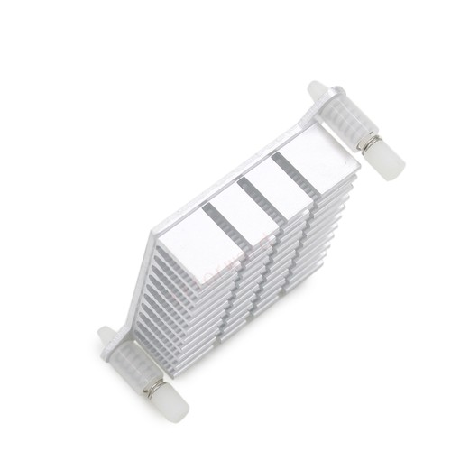 2 Pieces Aluminum 40x40mm Heatsink For PC Northbridge Cooling Hole Pitch 60mm - Picture 8 of 8