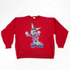TRUE VTG 90s 1994 WB Bugs Bunny Crewneck Sweatshirt size L Large Made In USA