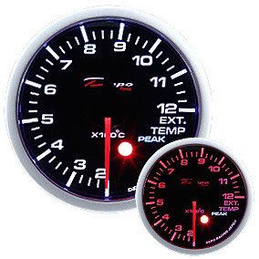 Instrument Manometer 52mm DEPO Thermoelement EGT Gas Abgas Alarm + SPITZE
