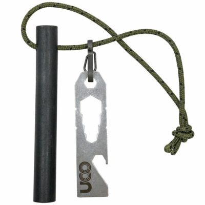 UCO Titan Outdoor Survival Ferrocerium Fire Striker Starter Silber