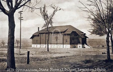 Gymnasium State Normal School c.1910 Lewiston ID Idaho Vintage Postcard COPY