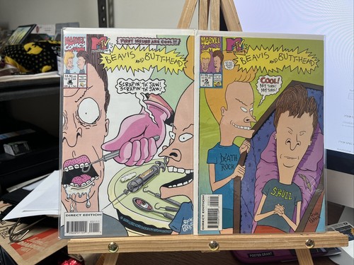Beavis and Butthead # 1 and # 2 (1994 Marvel) Based on MTV's Characters VF+