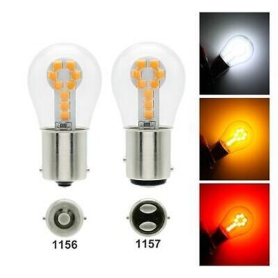 LAMPADINA BA15S 1156 Freccia P21W Led Vetro G18,5 18 SMD 3030