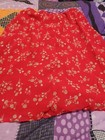 Carabella Collection XL Skirt Red W/ Beige Flowers 14 — photo 2
