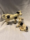 Vintage Playful Holstein Cow Set of 2 Rare Collectibles Antique — photo 1