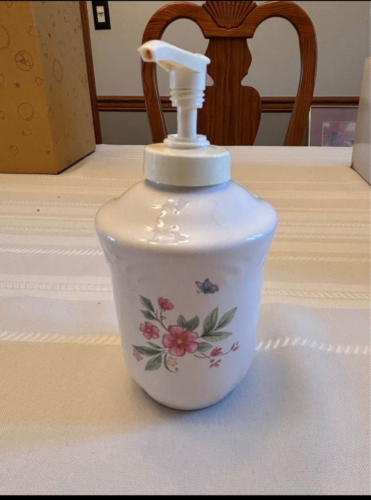 Pfaltzgraff Elegant Ceramic Soap Dispenser for Bathroom or Kitchen-image