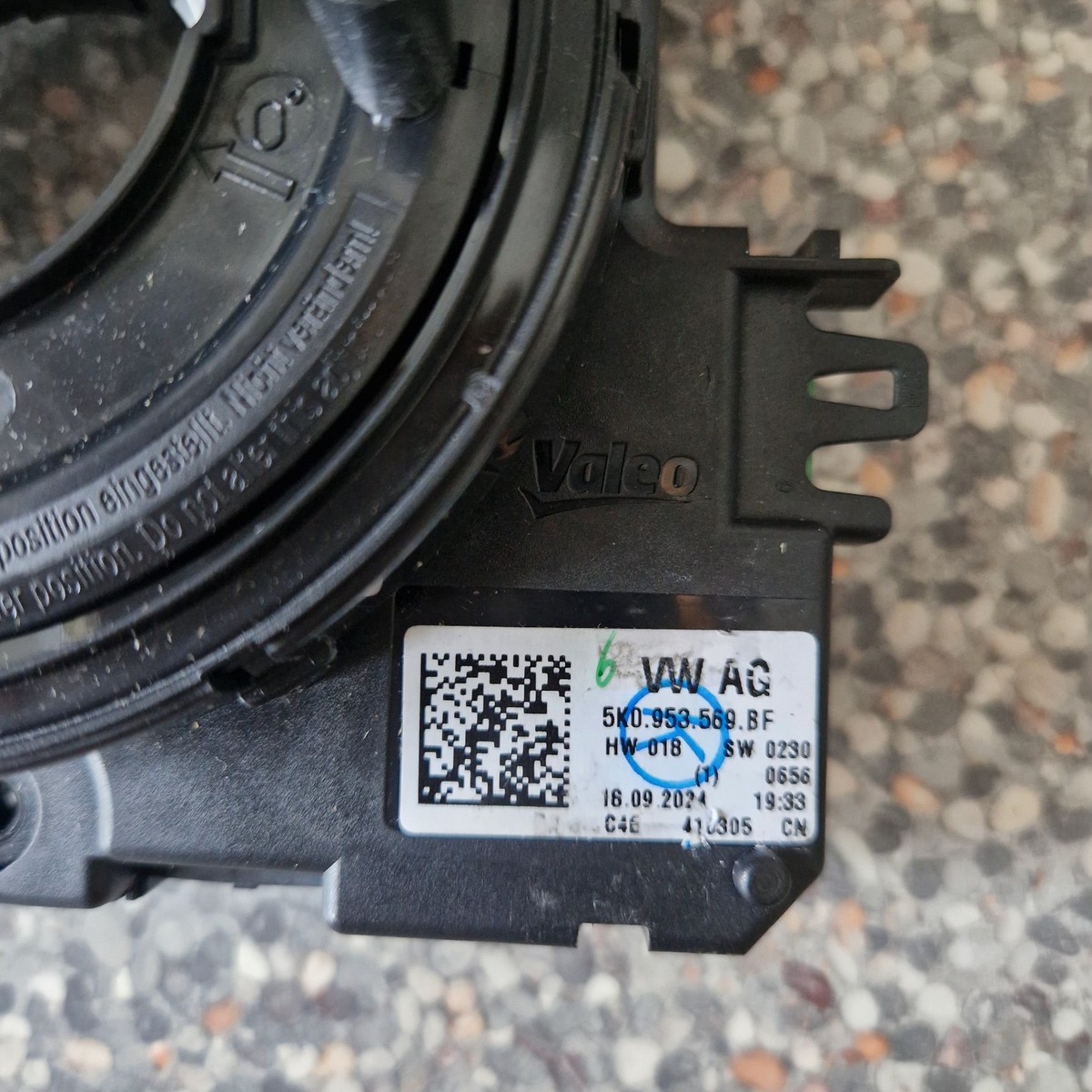 Volkswagen Scirocco 2016 Steering Wheel Slip SQUIB Ring
