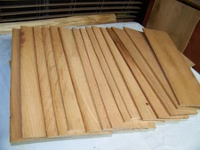 15 PIECES THIN Western Red Cedar 20" X 5.5" LUMBER WOOD Plane Boat Diorama Train