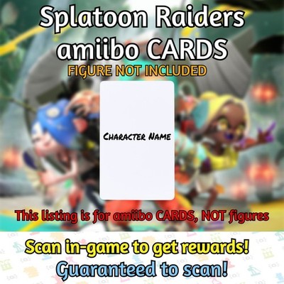 NEW Splatoon Raiders NFC amiibo - Big Man / Frye / Shiver [NOT A FIGURE]