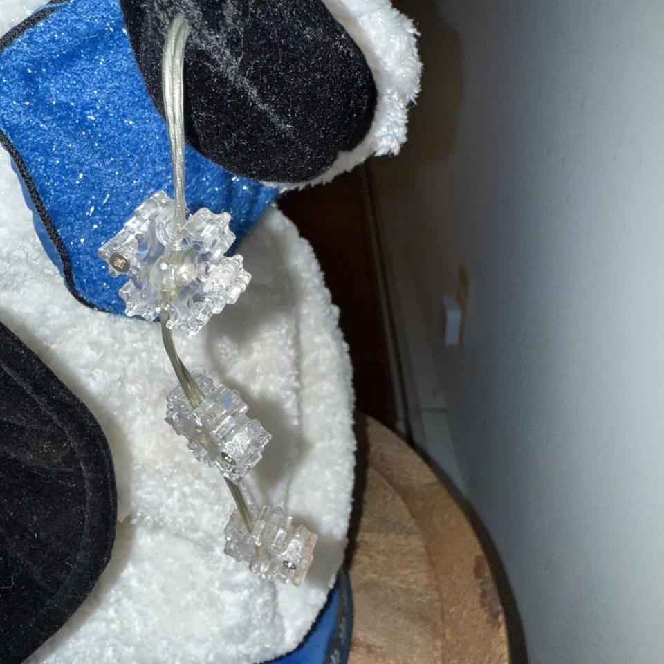 Vtg Gemmy Snowflake Spinning Snowman Snow Miser Rare HTF READ Video - Image 4 of 4