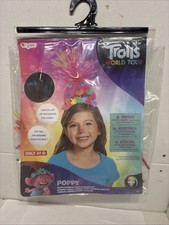 Trolls Amapola Iluminar Tocado Disfraz Diadema Trolls Accesorios Halloween