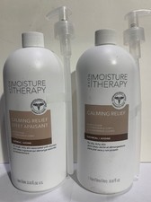 Lot of 2 Avon Moisture Therapy Calming Relief Oatmeal Body Lotion 33.8oz W/ Pump