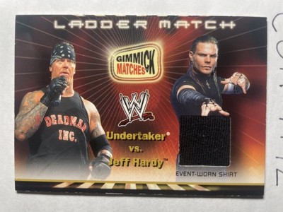 WWE Fleer 2002 Undertaker vs Jeff Hardy Gimmick Matches Event Worn Shirt Card