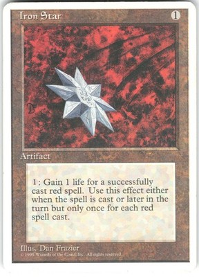 Iron Star Fourth Edition 4ED U MTG Magic The Gathering U MP