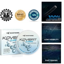 Fast Sinking 100 Fluorocarbon Fishing Line - Clear, 50 Yds, 25lb Break Strength