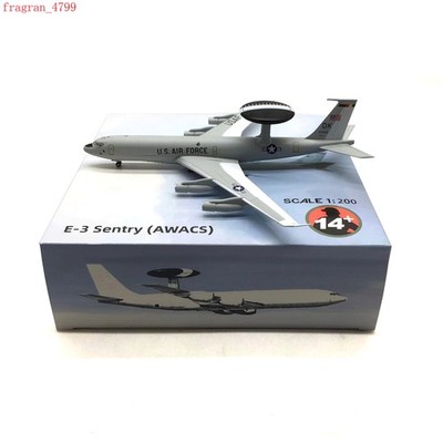 1:200 Scale US Air Force E-3 Sentry AWACS Aircraft Model Toys Collectible Gift
