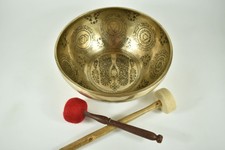 Singing bowl engraving - Buddha's footprints - 2382 gr. 29 cm - cymbal bowl - sound
