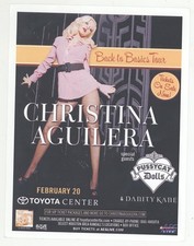 Christina Aguilera Pussycat Dolls 2/20/07 Houston TX Concert Flyer!
