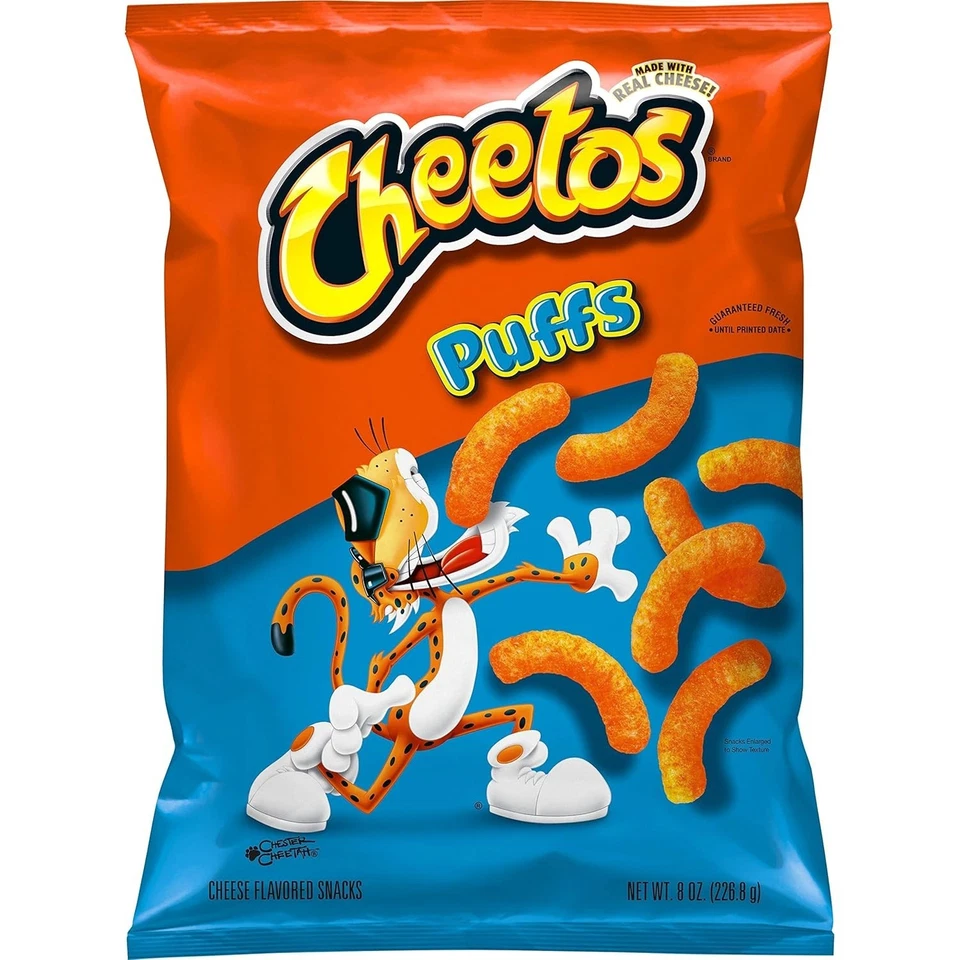Cheetos Cheese Flavored Snacks Jumbo Puffs 8 Ounce (Pack of 4) - Image 2 of 4