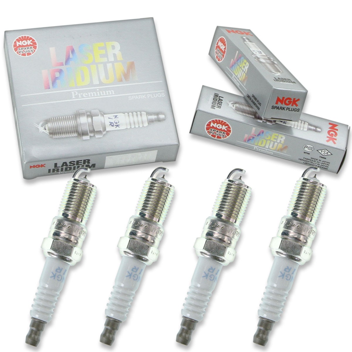 4 pc NGK 90813 TR5AI-13 Laser Iridium Spark Plugs for SP448 PT16TT os