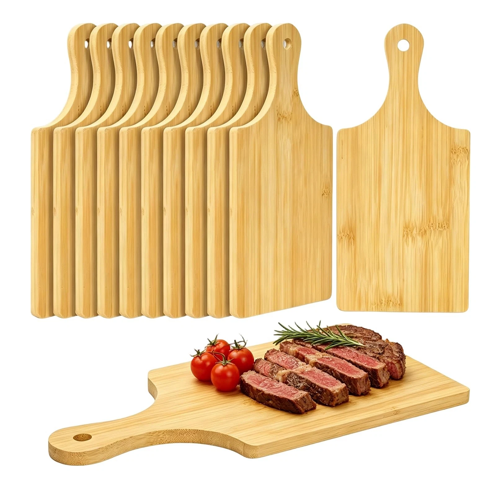 12 Pack Cutting Boards with Handle, 11 x 5 Inch Mini Charcuterie & Serving Bo...
Opens in a new wind