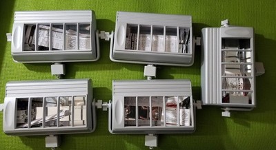 5 X Nora Lighting NTF2642T 26/32/42W Lamp Fluorescent Track Light Fixture SILVER