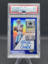 2018 Contenders Optic Ticket Blue Prizm /25 Mike White PSA 9 MINT Rookie Auto RC
