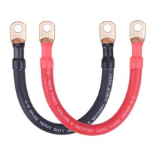 iGreely 2/0 AWG Battery Cable 2/0 Gauge Pure Copper Battery Cables with 3/8 H...