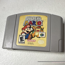 Paper Mario for Nintendo 64 N64 Game Cartridge Very Good Condition