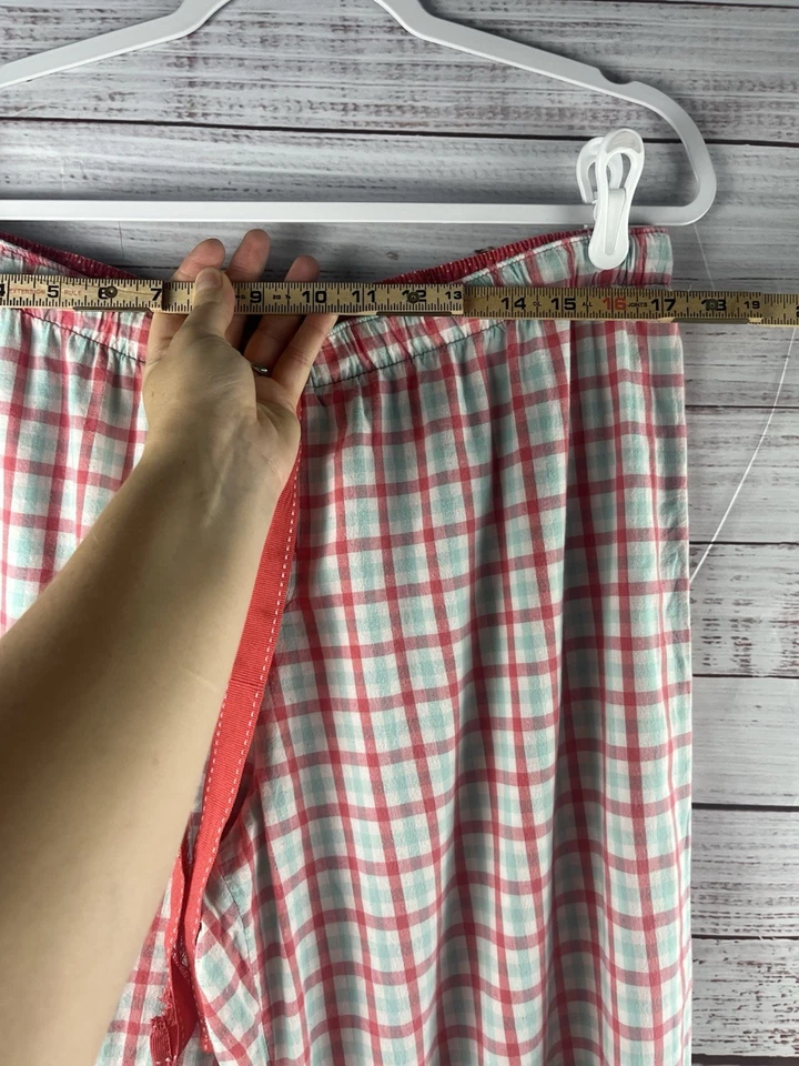 Faded Glory Womens Sleepwear Pants XL 16/18 Multicolor Plaid Bottoms Drawstring - Image 4 of 4