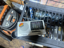 Borg Johnson HS-912R Portable Hi-Fi Radio AM/FM Shortwave TV Band Silver