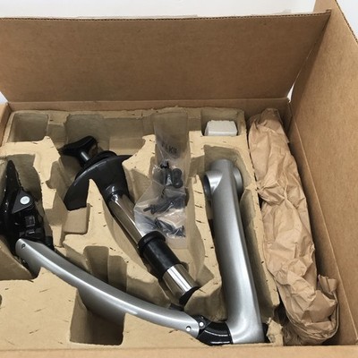 Silver Black Adjustable Desk Mount Monitor Arm Tilt Rotate VESA 75x75 100x100