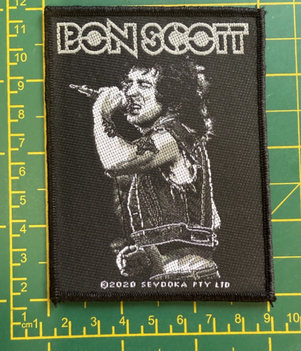 AC/DC  Bon Scott Picture Woven Sew On Officially Licensed Patch