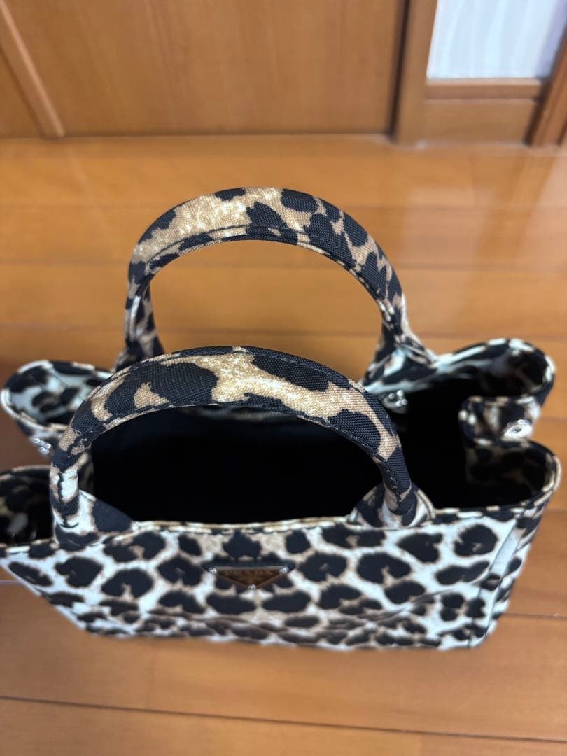 Prada Tote Shoulder Bag Leopard Print Japan thumbnail 24
