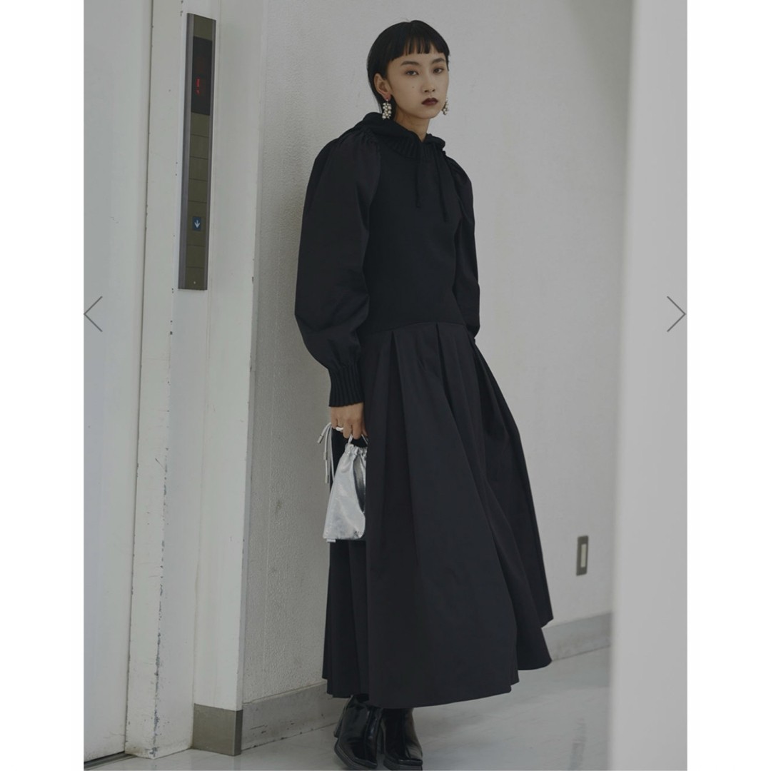 Ameri New KNIT DOCKING VOLUME DRESS - image 1