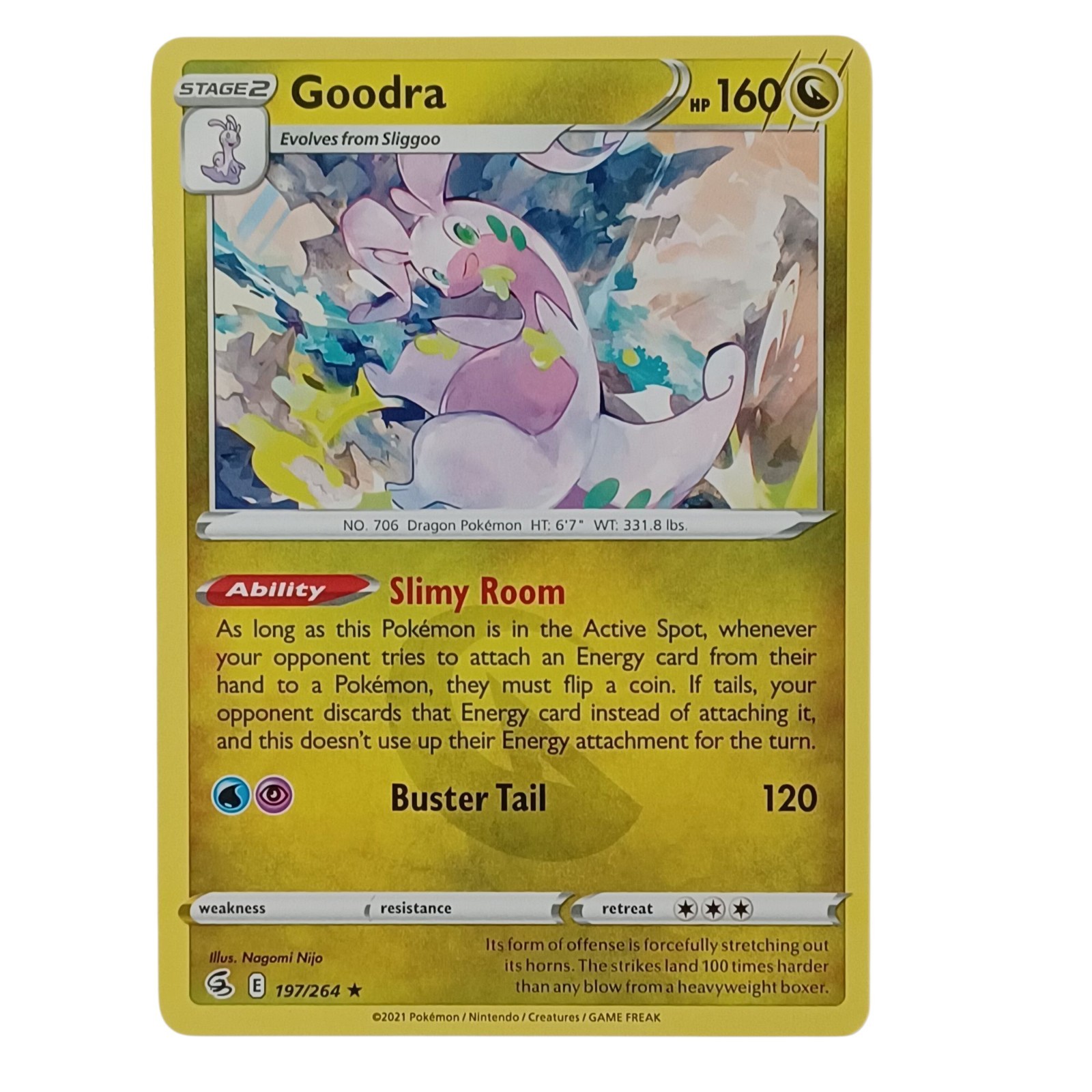 Goodra 197/264 Fusion Strike Rare Pokemon TCG