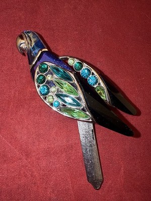 Daniel Swarovski バタフライブローチ Vintage Daniel Swarovski Paradise Parrot Brooch/ 925 Sterling