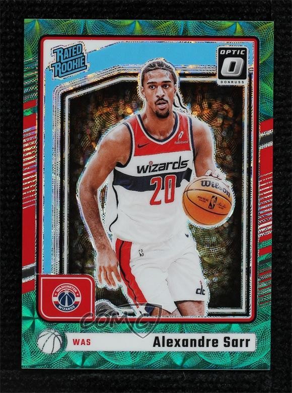 2024 Donruss Optic International Green Prizm 23/25 Alexandre Sarr #276 Rookie RC