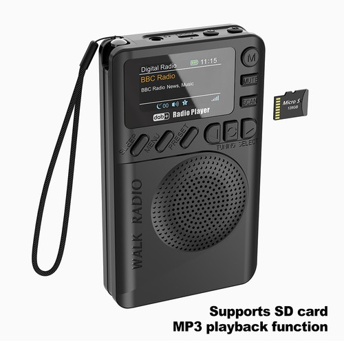 Pocket DAB/DAB+ Digital FM Radio LCD Display Good Sound Speaker Long Life - Picture 11 of 14