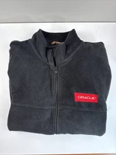 Oracle Harriton Fleece Layer Jacket Mens 2XL Black Full Zip Zippered Pickers
