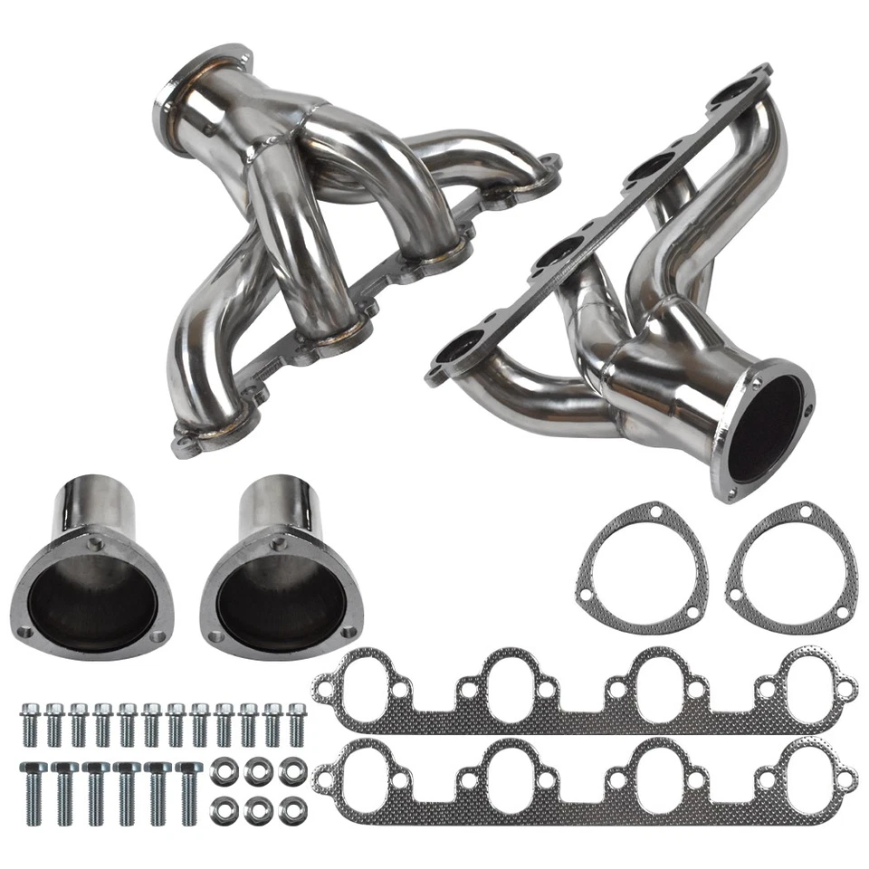 Cabezales de acero inoxidable de 1-7/8" para Ford Galaxie/Mustang/Torino 1968-77 7,0 L/7,5 L V8 Foto 2 de 4