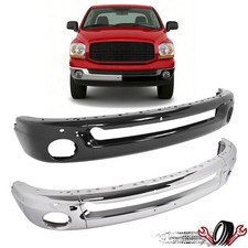 Black Chrome Front Bumper Face Bar For Dodge Ram 150025003500 2002 2003-2010