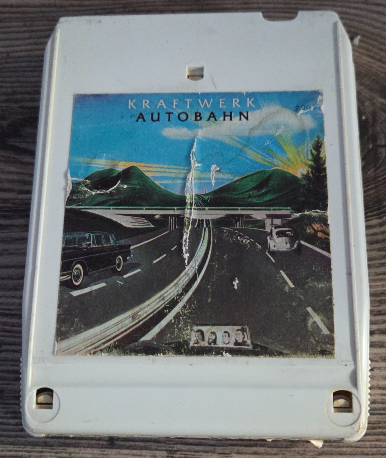 Kraftwerk "Autobahn" 8 Track Tape Serviced w/ New Foil Splice & Foam Pad