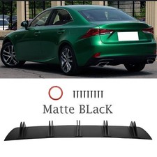 Matte Black Rear Bumper Diffuser Diffuser Lip 5 Fins Splitter For Lexus Is300