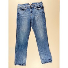 Lucky Brand Mid Rise Straight Leg Jeans Blue Medium Wash Size 12/31 R