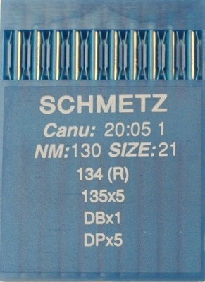 Schmetz 134 (R) Staerke 130 ( Schmetz 135x5, Schmetz DBx1, Schmetz DPx5, Schmetz